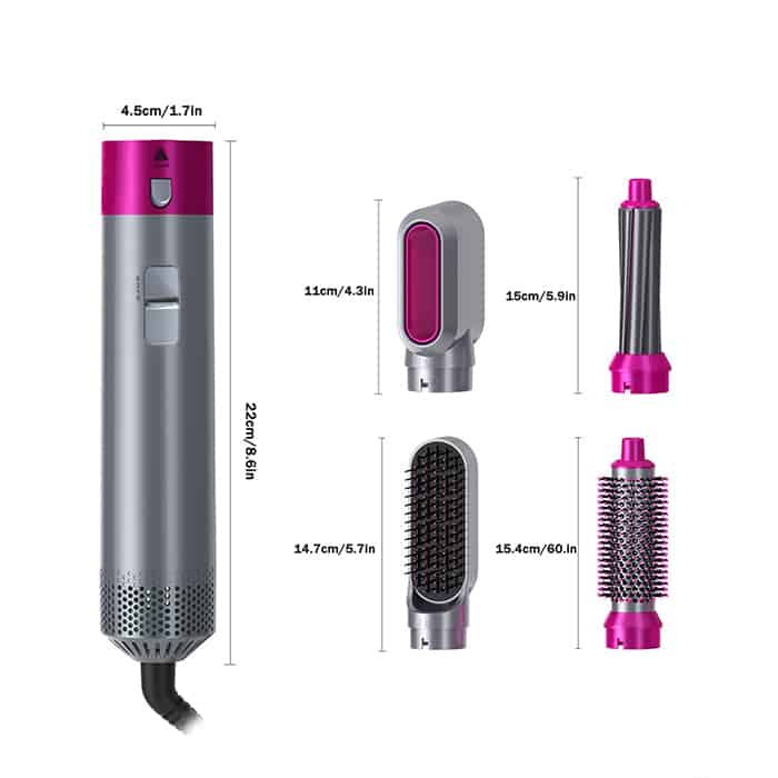 BeautyBlow, popolni set za sušenje, glajenje in kodranje las, ki zahtevno oblikovanje opravi namesto vas (6-delni komplet) - Image 6