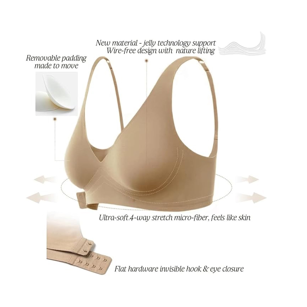 BellaBra, brezšivni push-up nedrček - Image 10