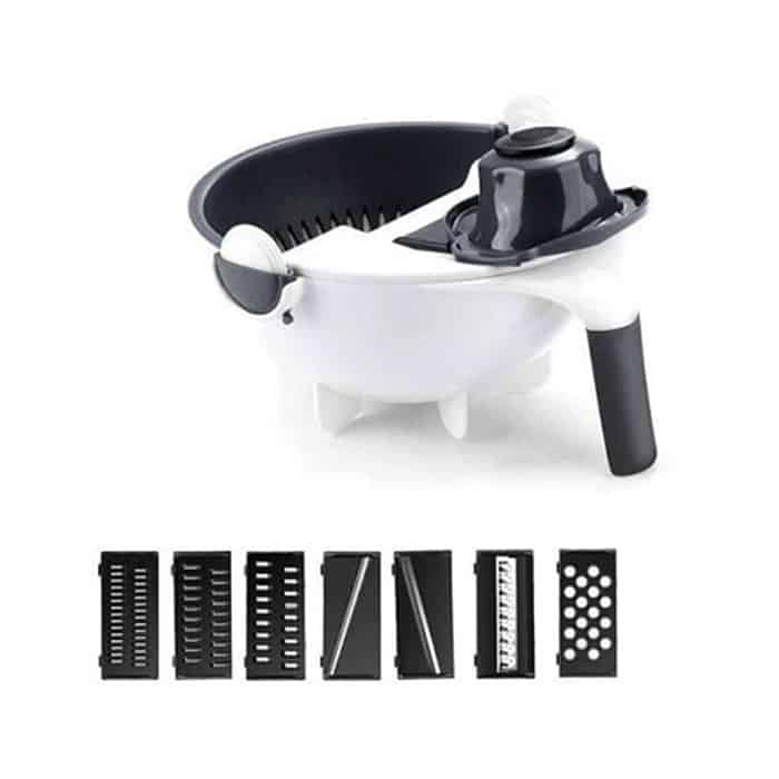 BowlCutter, večnamenski rezalnik z dodanim cedilom in ročnim lupilcem - Image 1