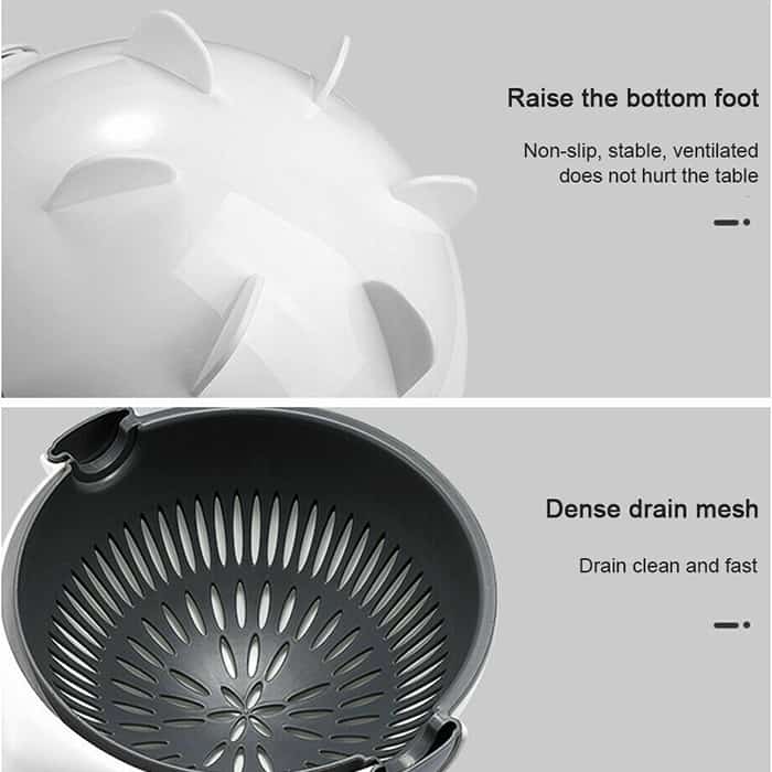 BowlCutter, večnamenski rezalnik z dodanim cedilom in ročnim lupilcem - Image 5