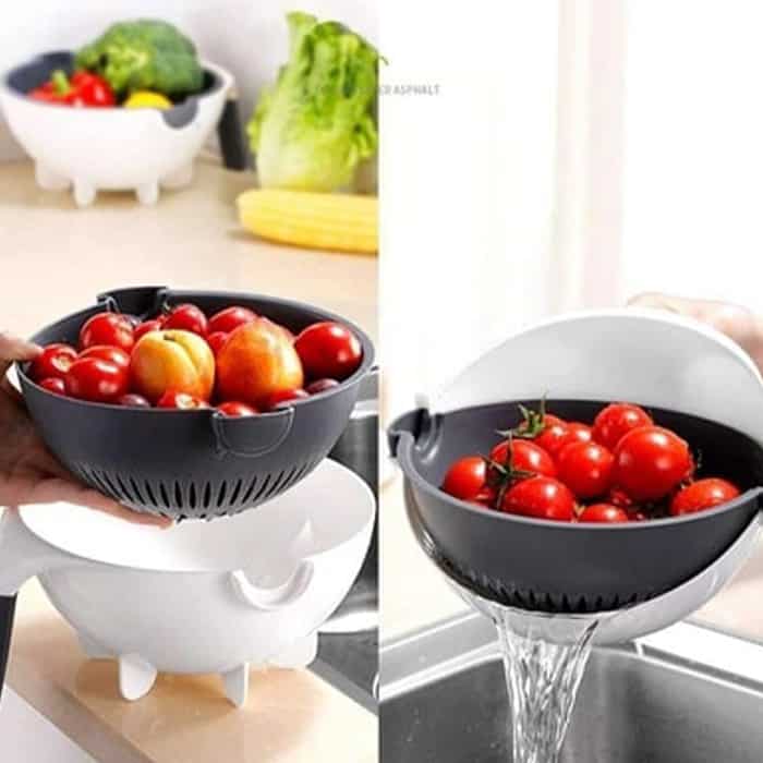 BowlCutter, večnamenski rezalnik z dodanim cedilom in ročnim lupilcem - Image 7