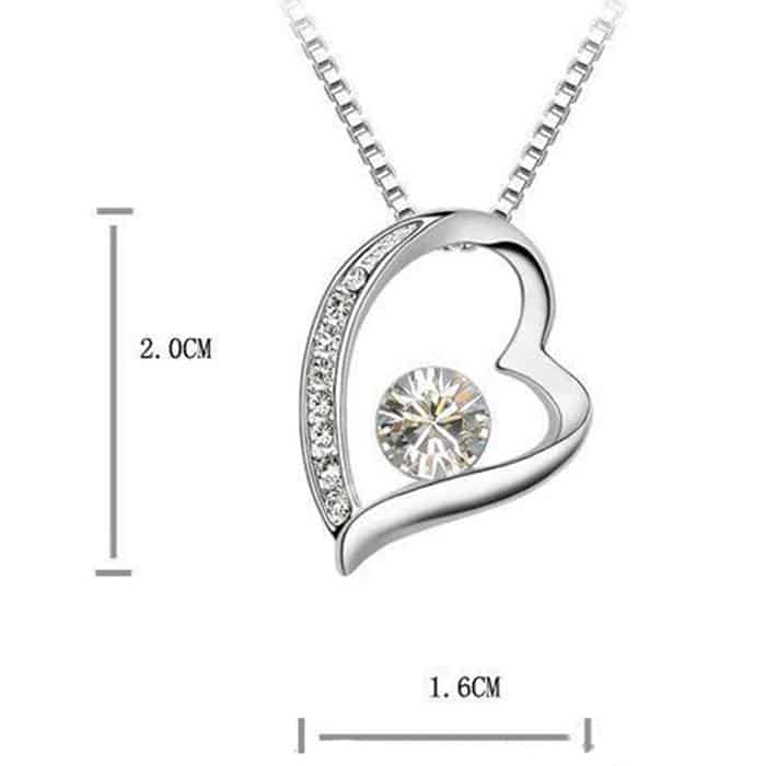 CrystalSet, komplet para uhanov in verižice - Image 6