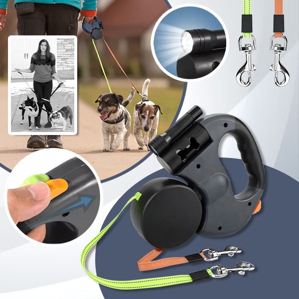 DDR-TST, Dvojni povodec za pse FlexiPaws - Image 6