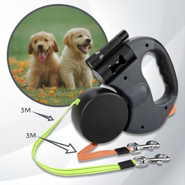 DDR-TST, Dvojni povodec za pse FlexiPaws - Image 9