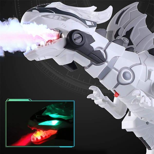 DinoStar, robot v obliki dinozavra, ki bruha vodno paro kot dim in ogenj, rjovi in se premika kot pravi dinozaver - Image 4