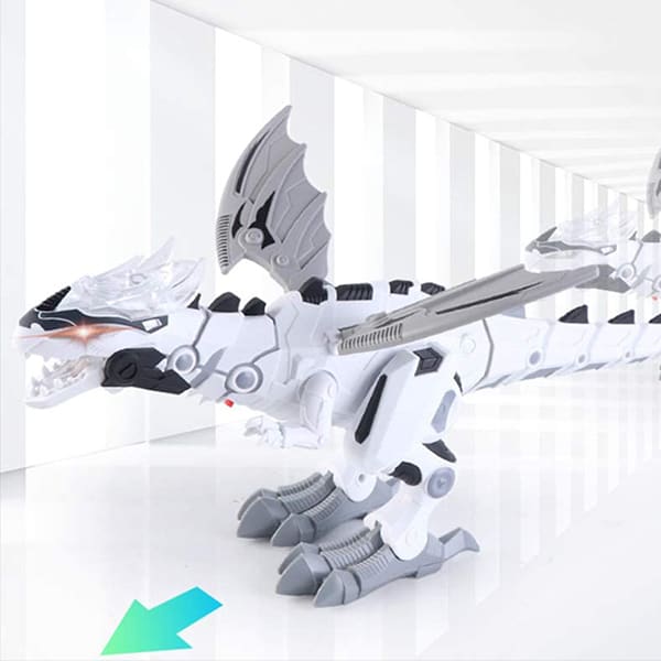 DinoStar, robot v obliki dinozavra, ki bruha vodno paro kot dim in ogenj, rjovi in se premika kot pravi dinozaver - Image 6