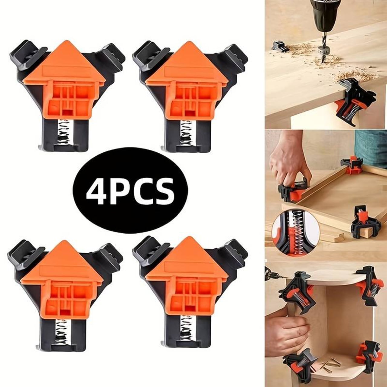 FixClamps, 90-stopinjski pripomoček za spajanje lesa  (4 kosi) - Image 9