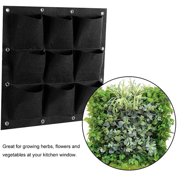FlowerWall, stenski žepki za vertikalno vzgojo rastlin (9 žepkov) - Image 8