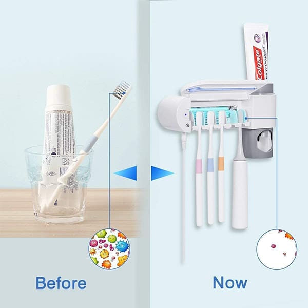HygieneStar, 3v1 UV sterilizator, stojalo za zobne ščetke in dozirnik zobne paste - Image 4