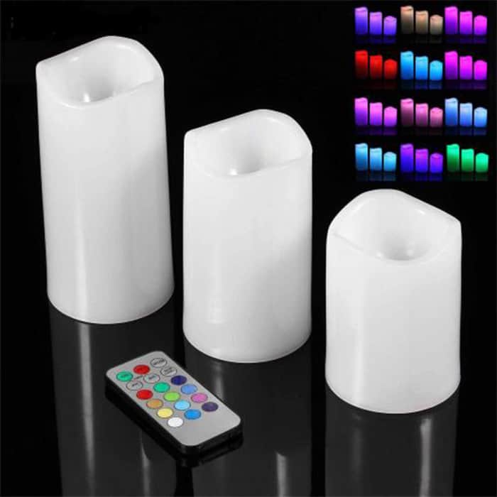 LedCandleSet, komplet 3 elektronskih sveč, ki delujejo na daljinsko upravljanje in imajo videz pravega ognja - Image 9