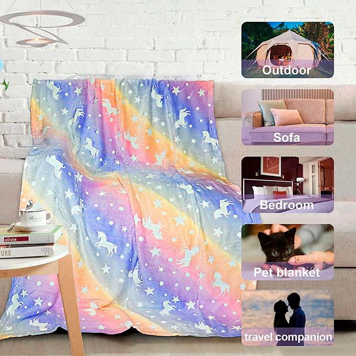 LuminousBlanket, otroška odeja, ki se sveti v temi - Image 3