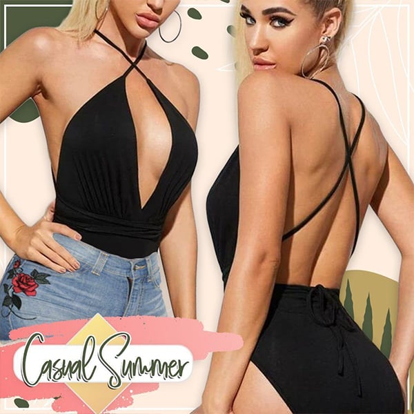 Monokini, enodelne podložene kopalke, ki se lahko nosijo na več načinov - Image 9