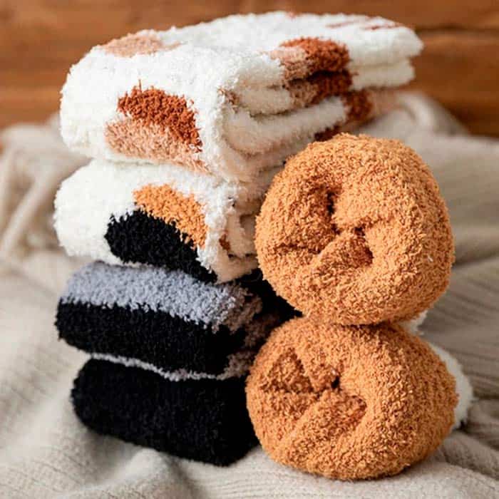 PawSocks, tople nogavice z motivi mačjih ali pasjih tačk (3 pari) - Image 4