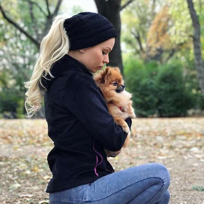 PonyBeanie, ženska zimska kapa s posebno odprtino za lase - Image 3