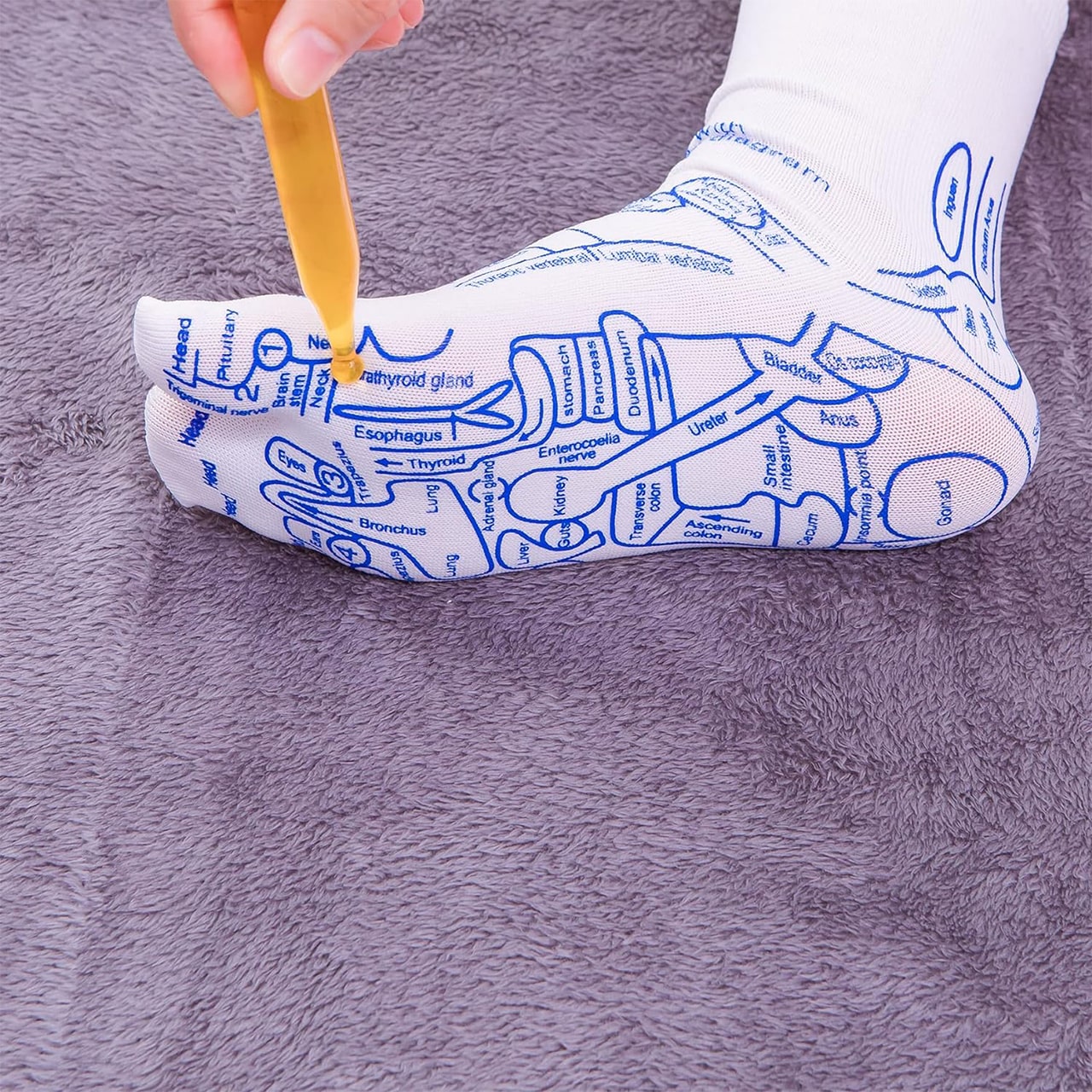 ReflexSocks, nogavice z refleksnimi točkami in paličico za masažo - Image 1