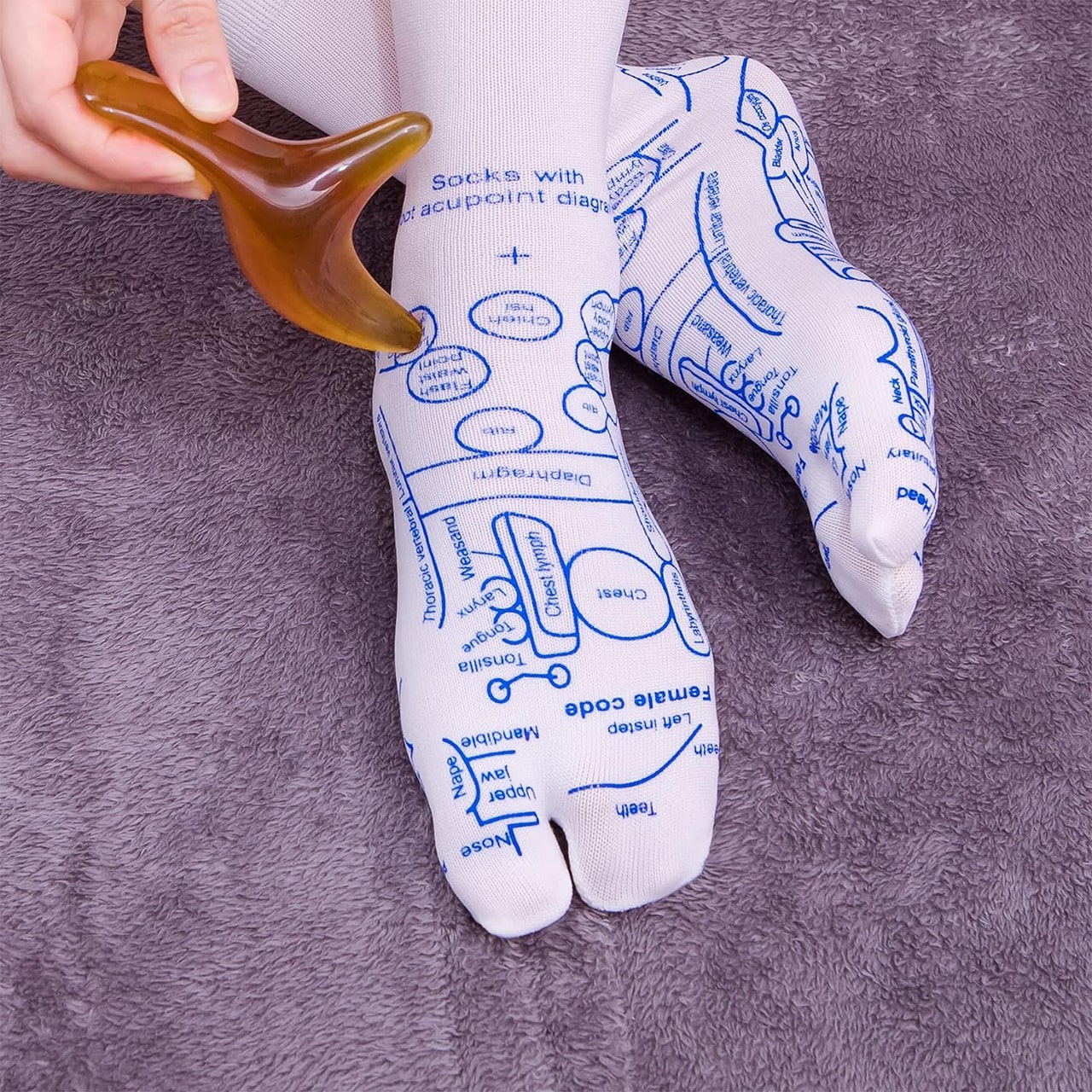 ReflexSocks, nogavice z refleksnimi točkami in paličico za masažo - Image 6