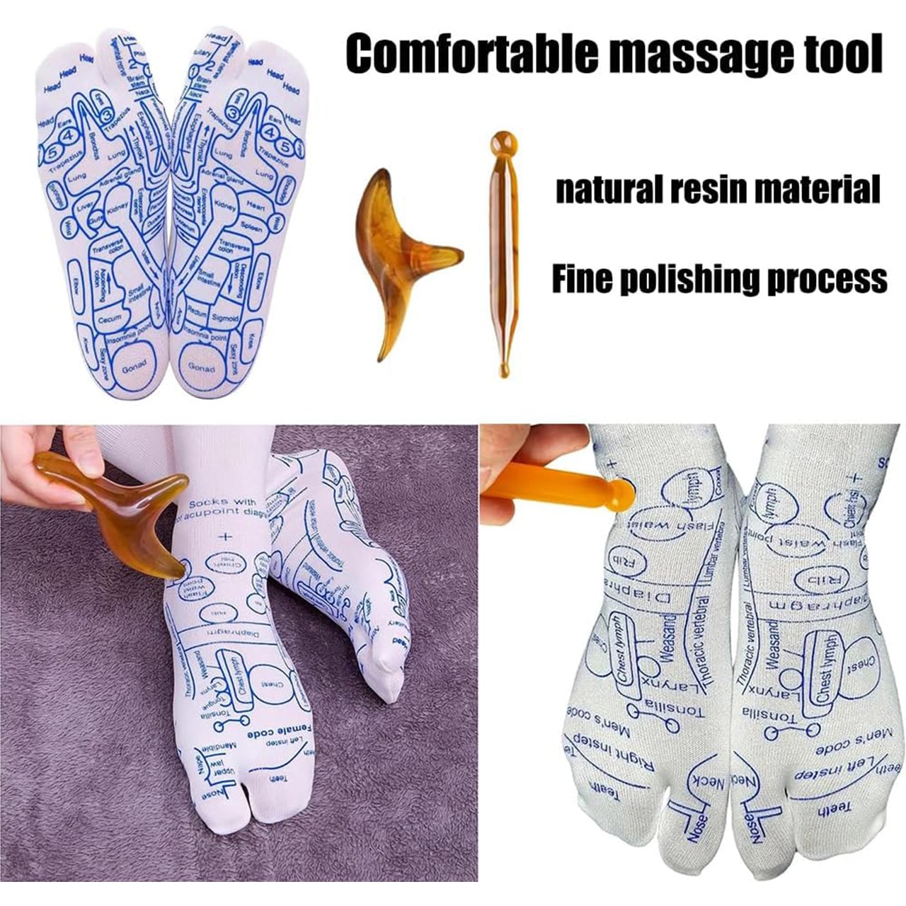 ReflexSocks, nogavice z refleksnimi točkami in paličico za masažo - Image 10