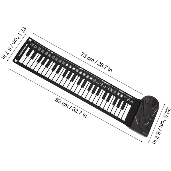 RollPiano, zložljivi klavir s silikonsko tipkovnico in številnimi funkcijami - Image 8