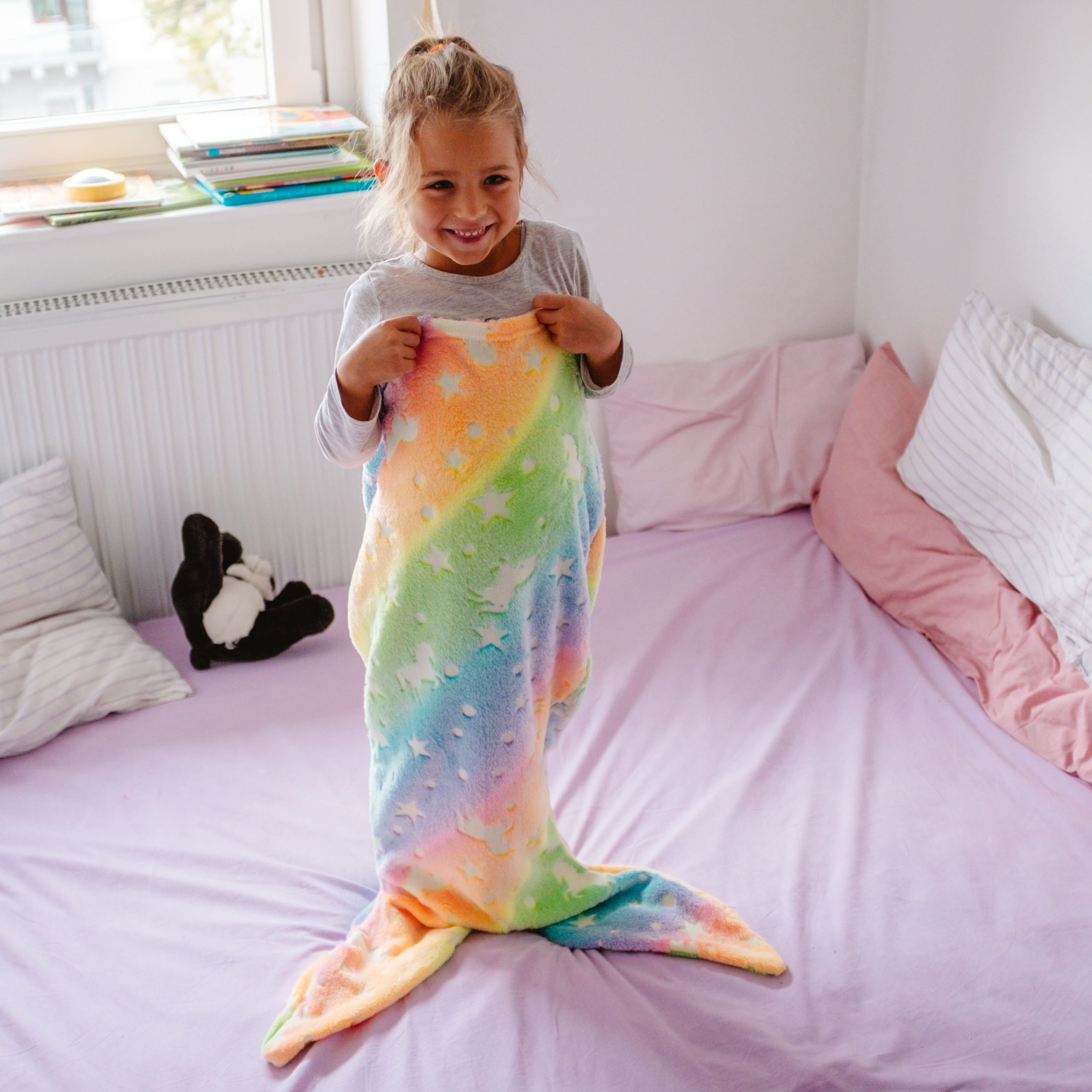 TailsBlanket, otroška odeja v obliki repa morske deklice ali morskega psa - Image 10
