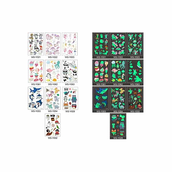 TattooStickers, začasni tatuji, ki se svetijo v temi (več kot 100 kom.) - Image 1