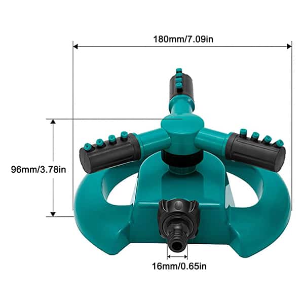 WaterSprinkler, vrtni zalivalnik – škropilnik s tremi vilicami in 360-stopinjskim vrtenjem - Image 2