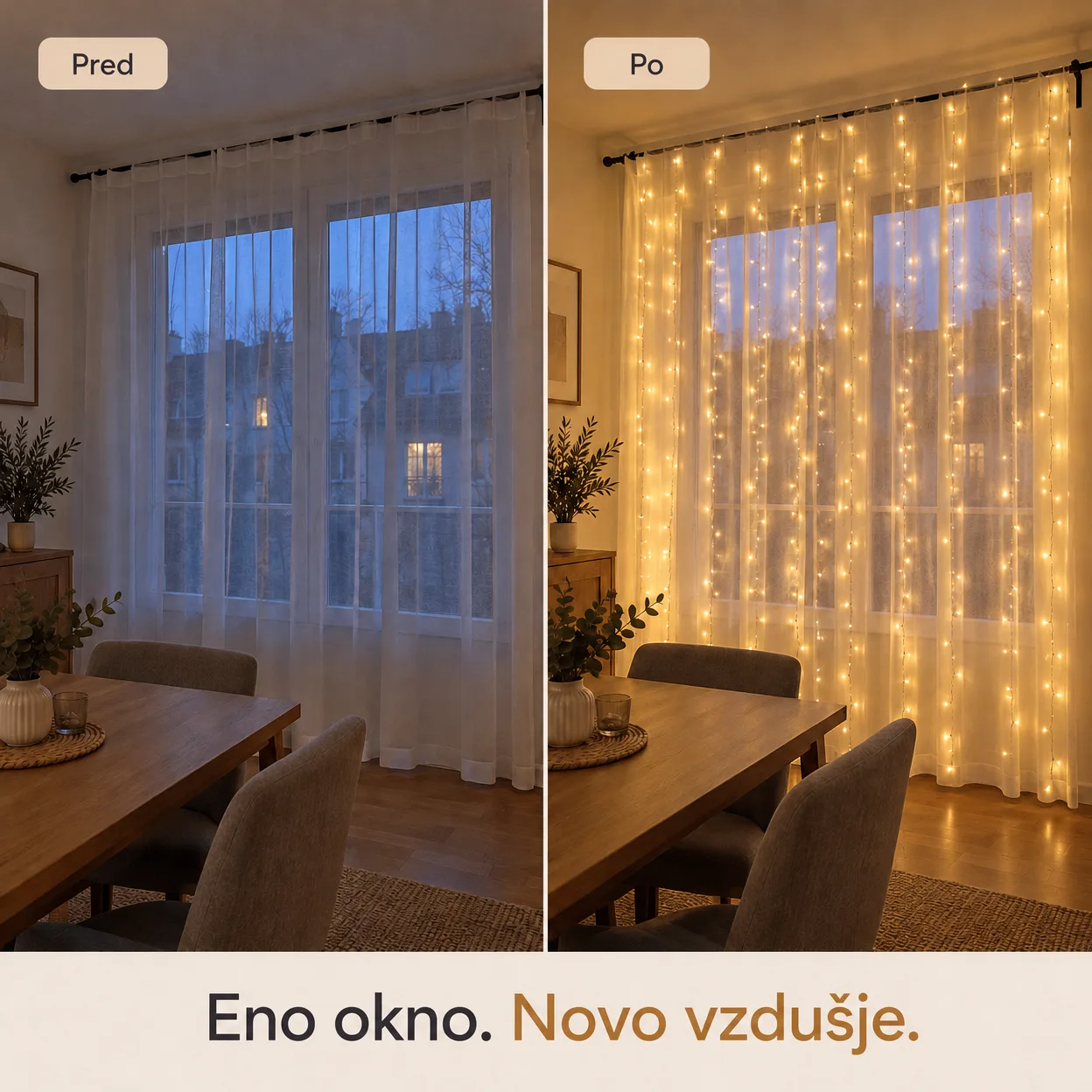 CurtainLED, zavesa s 300 LED lučmi (3x3m) - Image 4