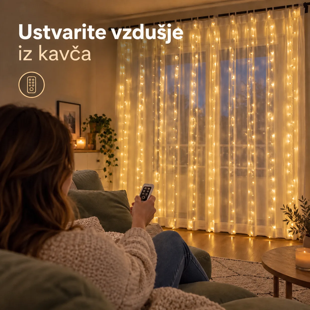 CurtainLED, zavesa s 300 LED lučmi (3x3m) - Image 5