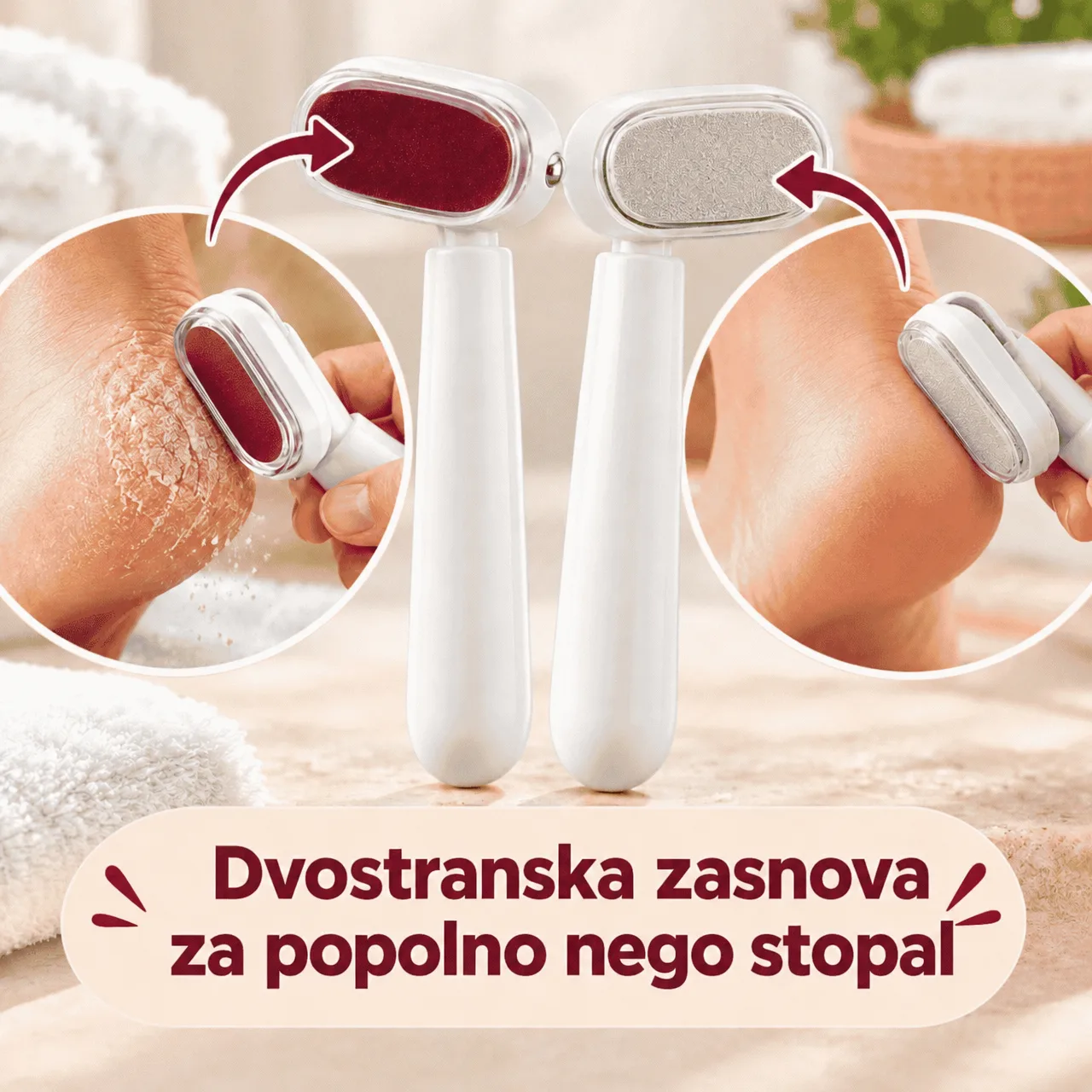 Dvostranska zasnova za popolno nego stopal