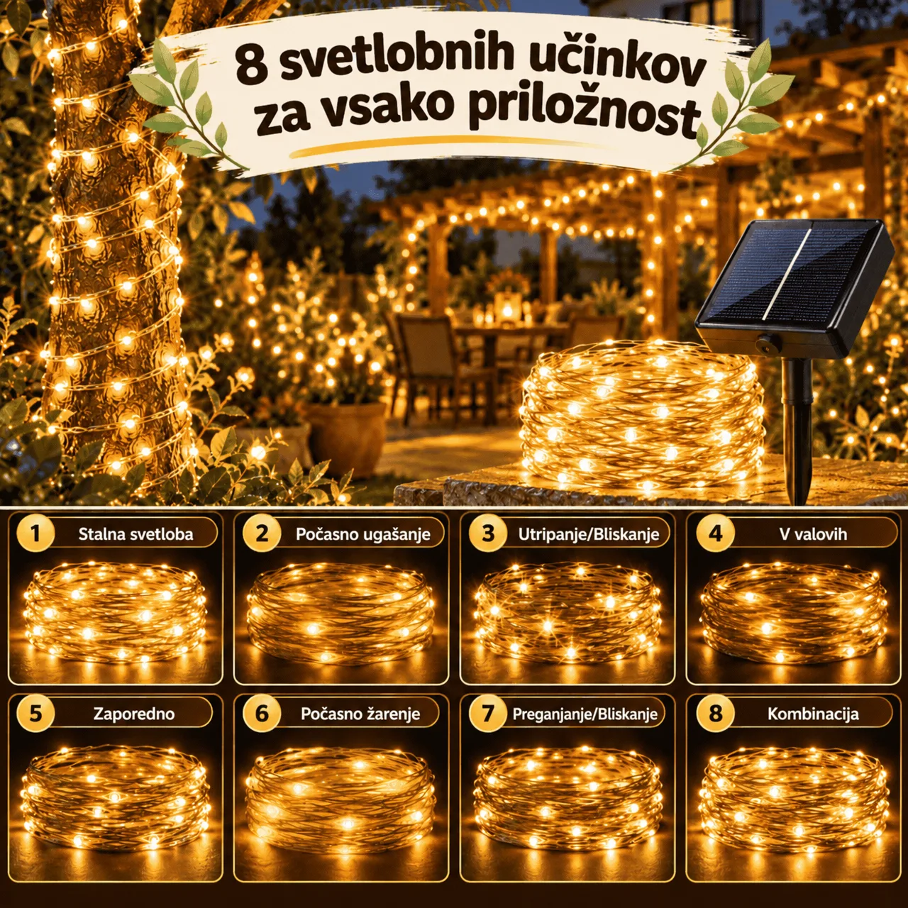 8 svetlobnih učinkov za vsako priložnost