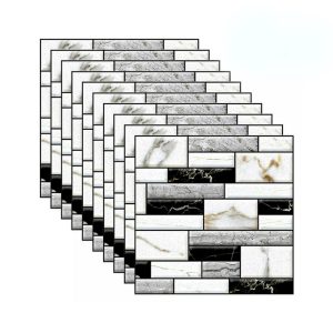 StickMarble, 3D stenske nalepke z izgledom marmorja (10 kosov)