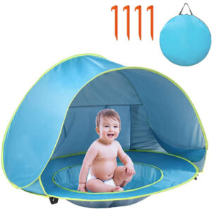 BabyTent, otroški šotor z UV zaščito in bazenom