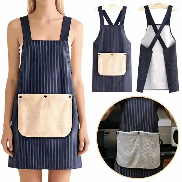 Vodoodporni kuhinjski predpasnik z brisačo, Apron