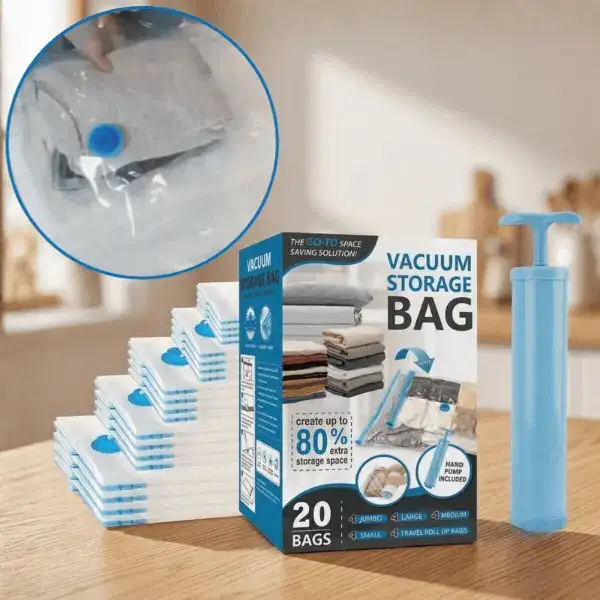 Vakumske vrečke za shranjevanje oblačil, SpaceBags