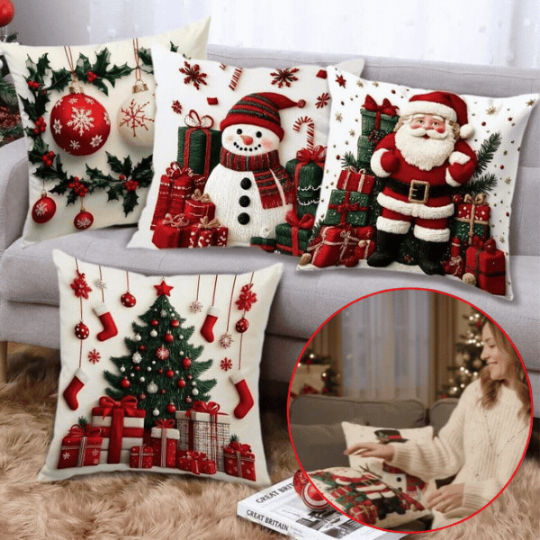 Božične prevleke za blazine(4 kosi), RedXmass